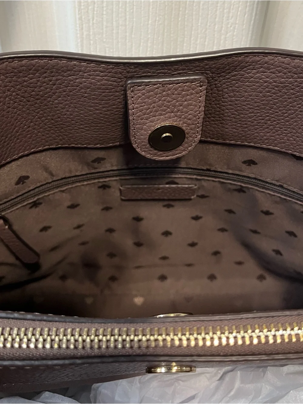 kate spade Jackson pebbled leather shoulder bag with snake-print accents
